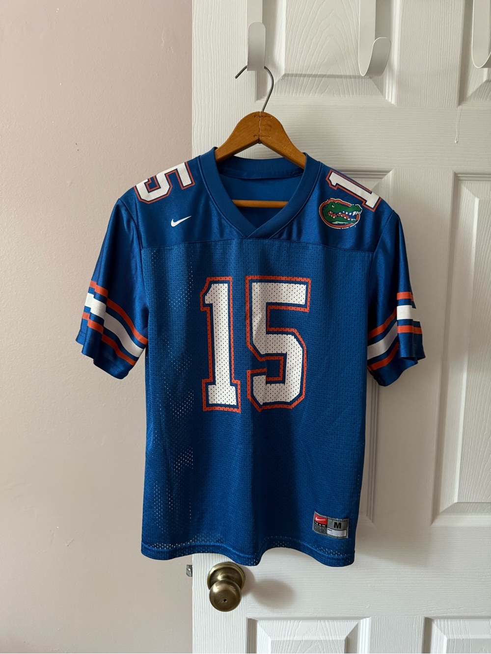Nike University Of Florida Gators Youth  Football Jersey Medium #15 Blue